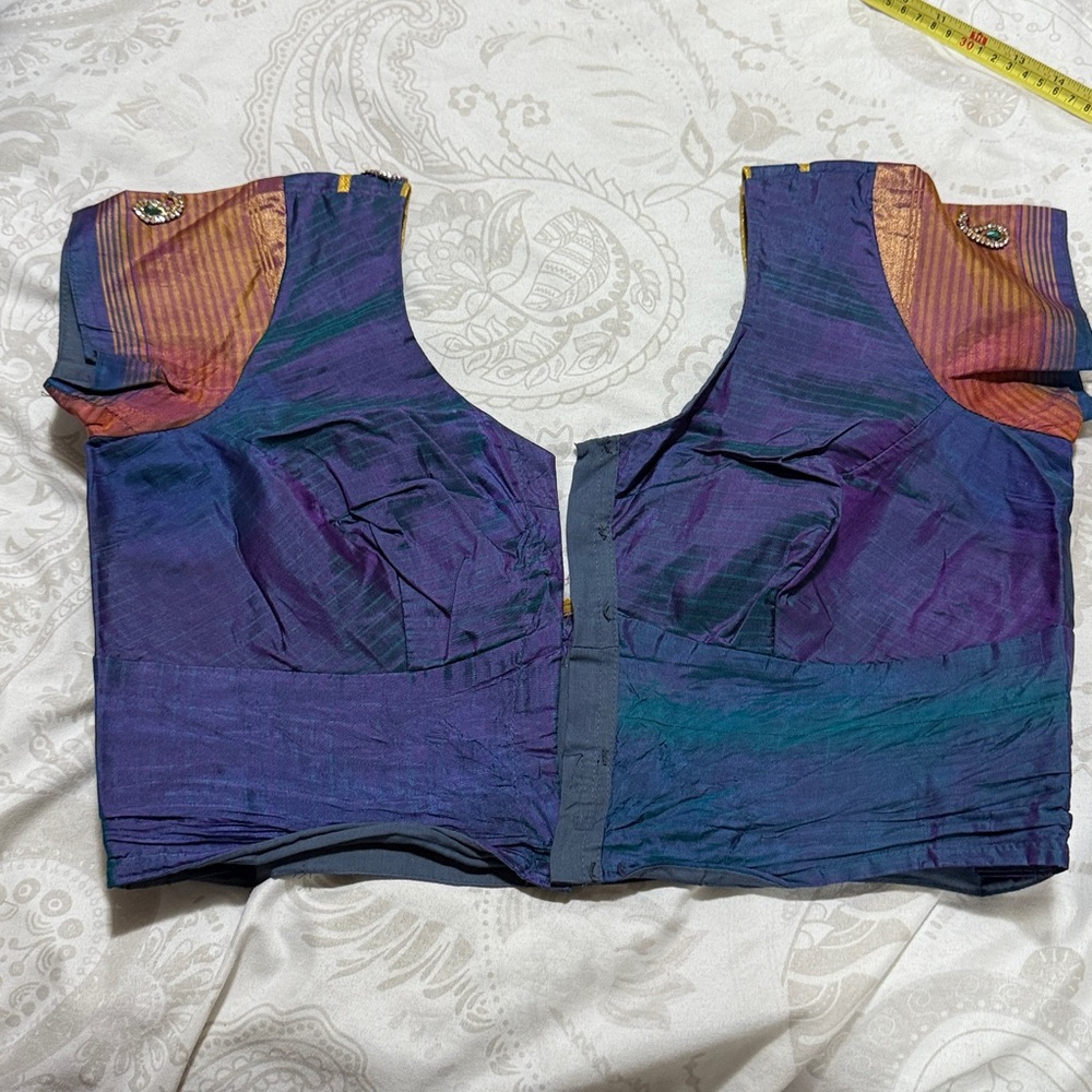 Colorful Silk Blouse